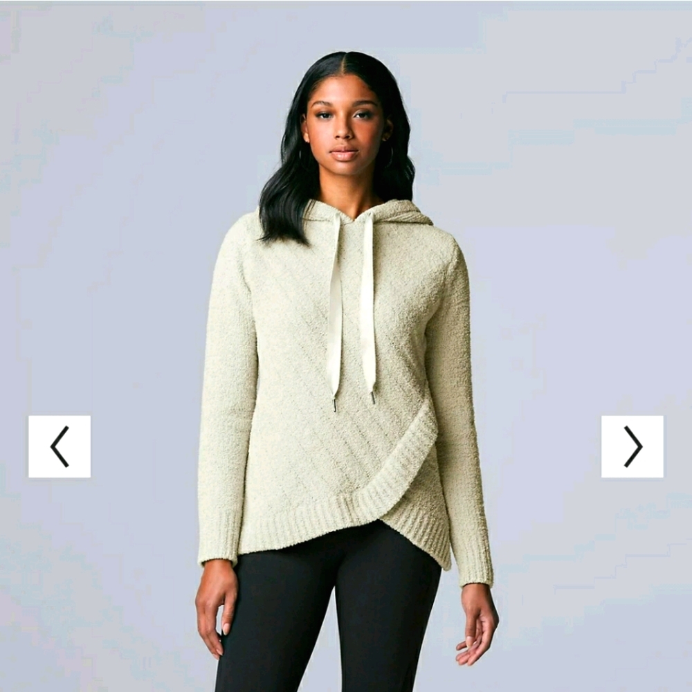 Simply Vera Wang Crossover Teddy Bear Hoodie